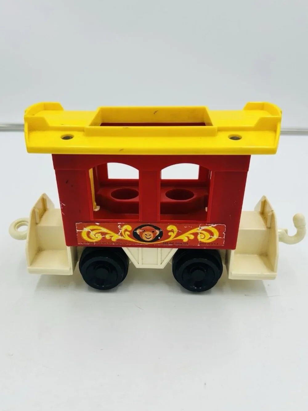 Vintage 1973 Fisher Price Little People Play Family Circus Train Set and Minibus